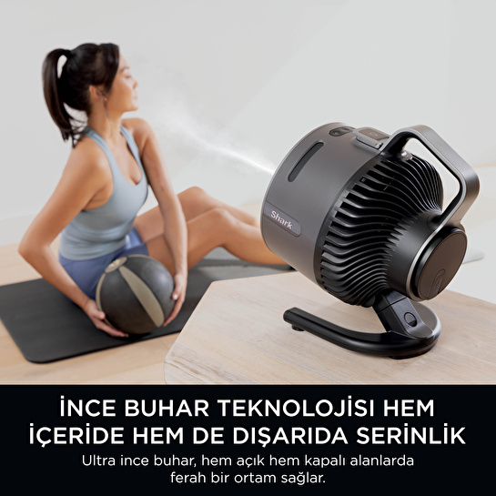 Shark Flexbreeze HydroGo Serinletici Buharlı Fan - Siyah