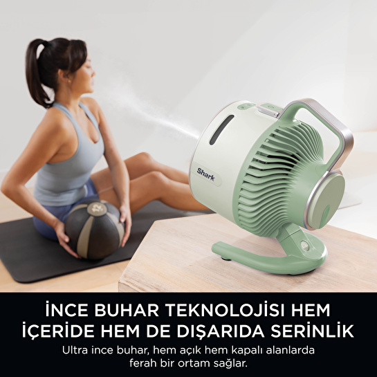 Shark Flexbreeze HydroGo Serinletici Buharlı Fan - Yeşil