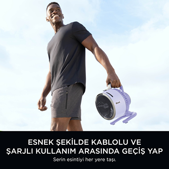 Shark Flexbreeze HydroGo Serinletici Buharlı Fan - Lila