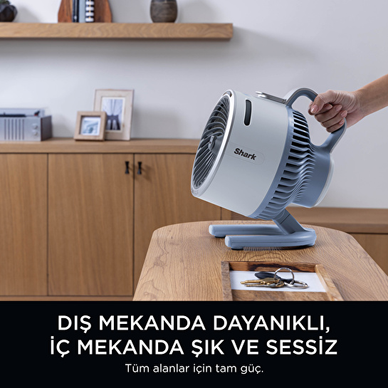 Shark Flexbreeze HydroGo Serinletici Buharlı Fan - Buz Mavisi