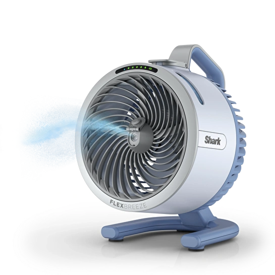 Shark Flexbreeze HydroGo Serinletici Buharlı Fan - Buz Mavisi