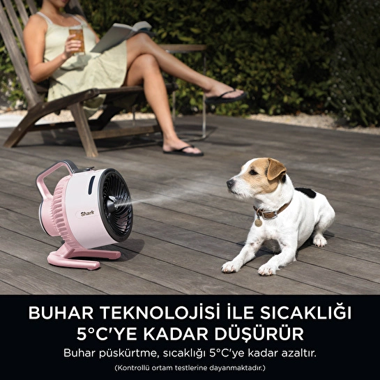 Shark Flexbreeze HydroGo Serinletici Buharlı Fan - Pembe