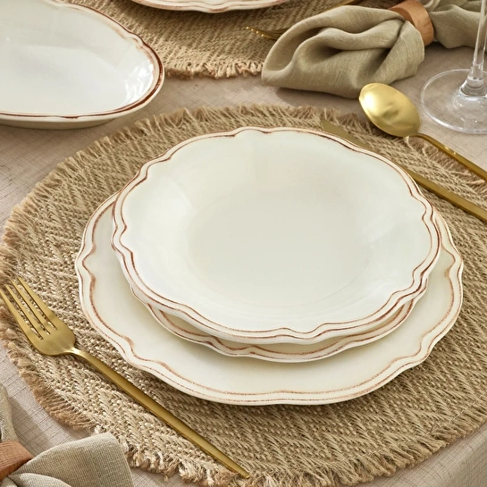 Emsan Antik 36 Parça 8 Kişilik Yemek Takımı