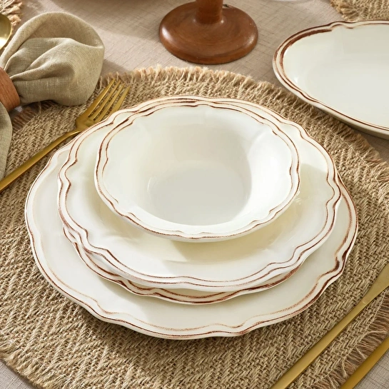 Emsan Antik 36 Parça 8 Kişilik Yemek Takımı