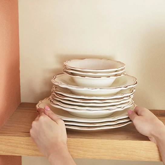 Emsan Antik 36 Parça 8 Kişilik Yemek Takımı