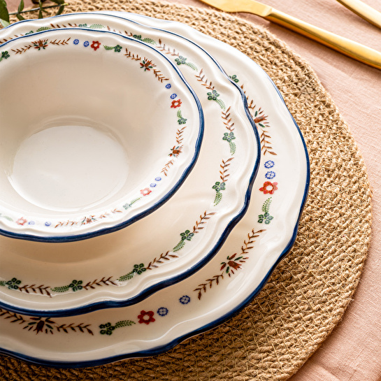 Emsan Rüya Porselen 24 Parça 6 Kişilik Yemek Takımı