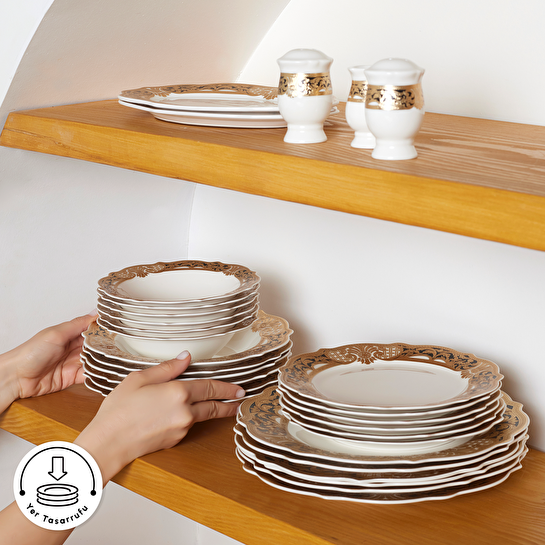 Emsan Empire Bone Barok 29 Parça 6 Kişilik Yemek Takımı