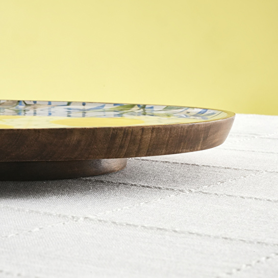 Karaca Home Mango Lemon Ayaklı Servislik 29x29x4 cm