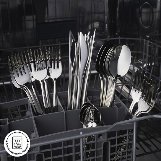 Karaca Sintra 40 Parça 8 Kişilik Çatal Kaşık Bıçak Takımı Platin