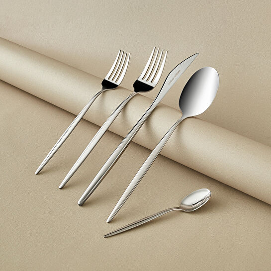 Karaca Sintra 40 Parça 8 Kişilik Çatal Kaşık Bıçak Takımı Platin