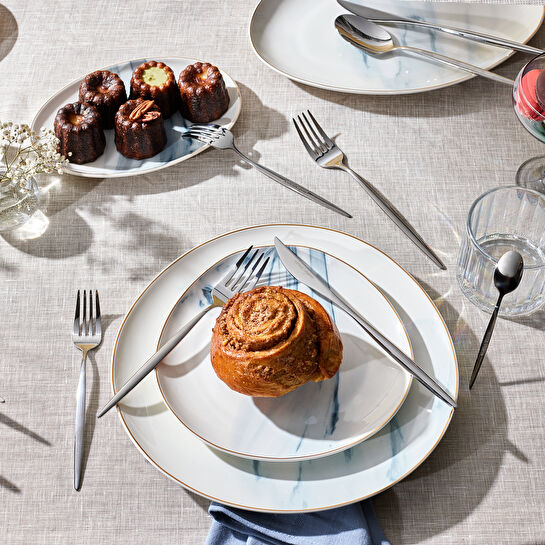 Karaca Sintra 40 Parça 8 Kişilik Çatal Kaşık Bıçak Takımı Platin