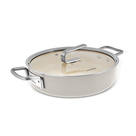 Karaca x Refika Swiss Crystal 9 Parça Tencere Seti Beige