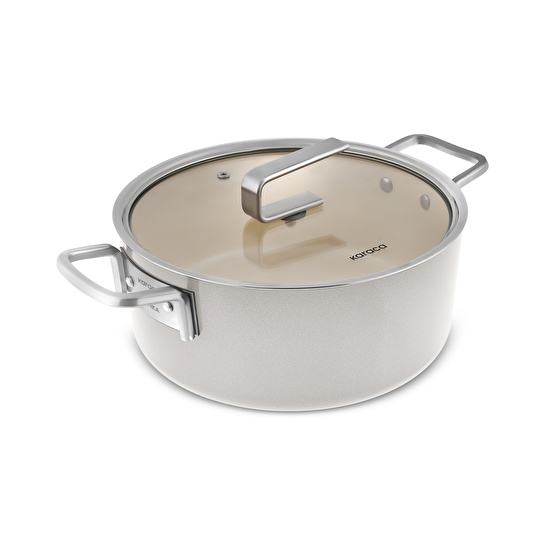 Karaca x Refika Swiss Crystal 9 Parça Tencere Seti Beige