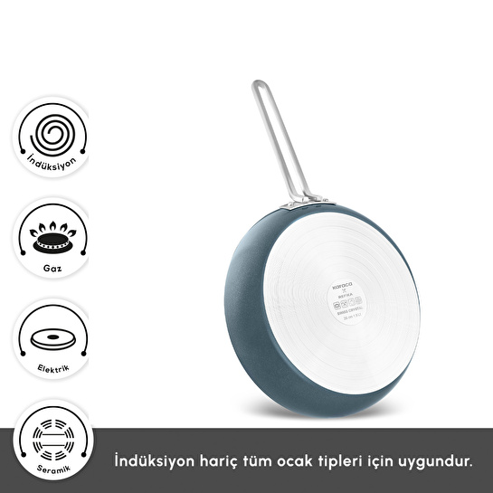 Karaca x Refika Swiss Crystal 9 Parça Tencere ve Tava Seti Navy Blue