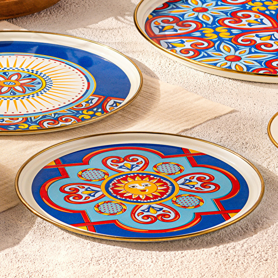 Emsan Solemar Emaye Pasta Tabağı 21 cm