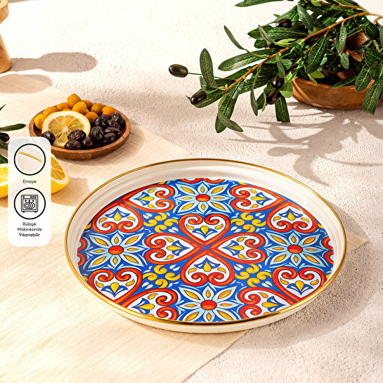 Emsan Solemar Emaye Tepsi 31 cm