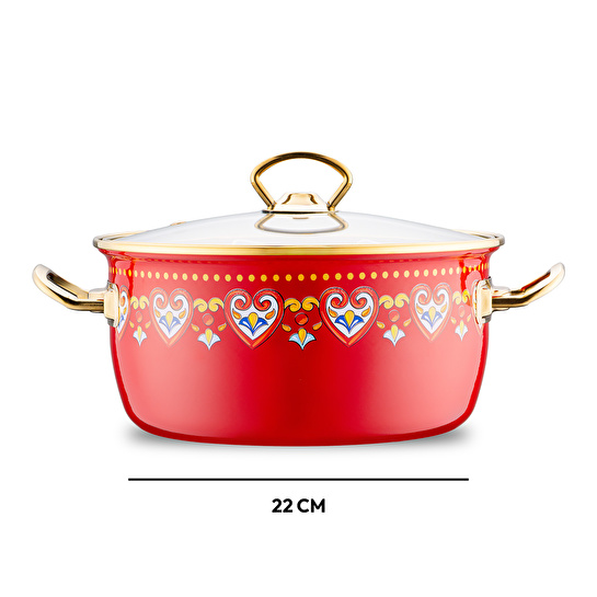 Emsan Solemar Emaye Kızartma Tenceresi 22 cm