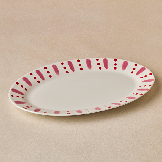 Karaca Cherry Time Kayık Tabak 30 cm