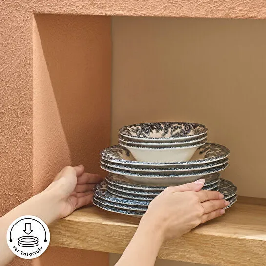 Emsan Melora 24 Parça 6 Kişilik Yemek Takımı