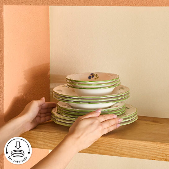 Emsan Majestic 24 Parça 6 Kişilik Yemek Takımı