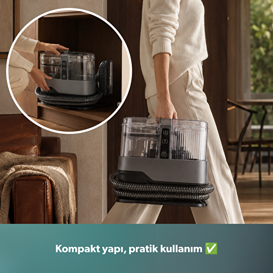 Homend Stain-X 1258H Taşınabilir Halı, Koltuk Yıkama ve Leke Çıkarma Makinesi