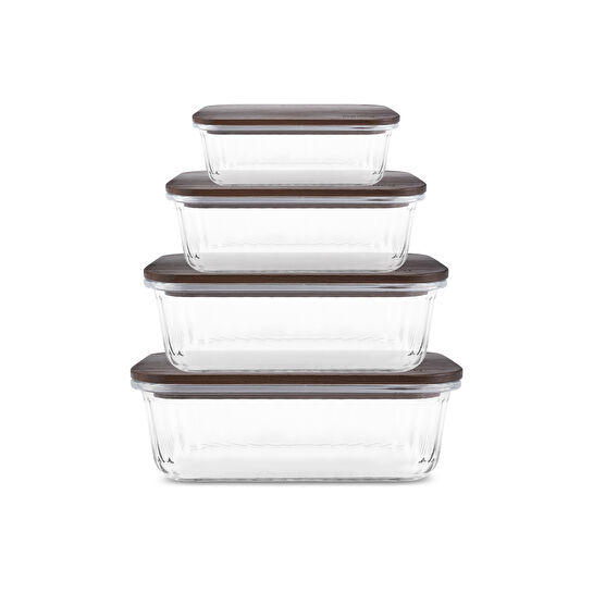 Karaca Massi Acacia 4 Parça Saklama Kabı Seti