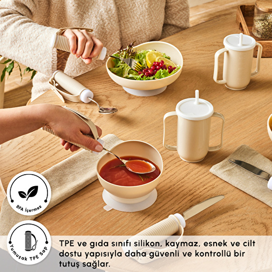 Karaca For All Kolay Kullanımlı Çatal Kaşık Bıçak
