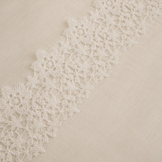 Karaca Home Lunelle Dantelli Çift Kişilik Nevresim Takımı Beyaz