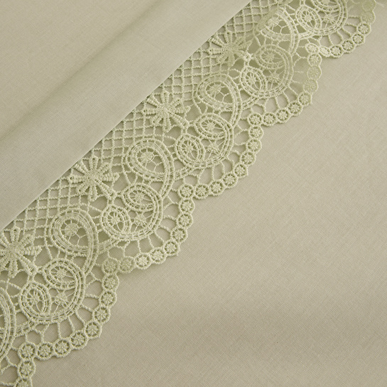 Karaca Home Velisse Dantelli Çift Kişilik Nevresim Takımı Adaçayı