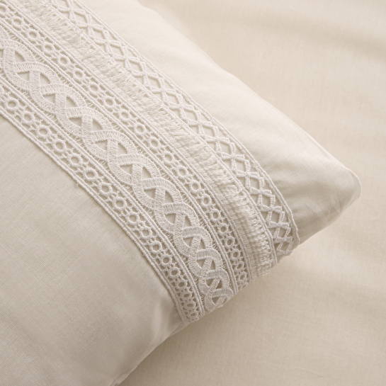 Karaca Home Ricamo Dantelli Çift Kişilik Nevresim Takımı Beyaz