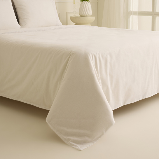 Karaca Home Ricamo Dantelli Çift Kişilik Nevresim Takımı Beyaz