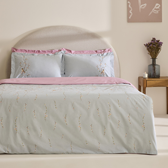 Karaca Home Tarin %100 Pamuk Çift Kişilik Nevresim Takımı Mint