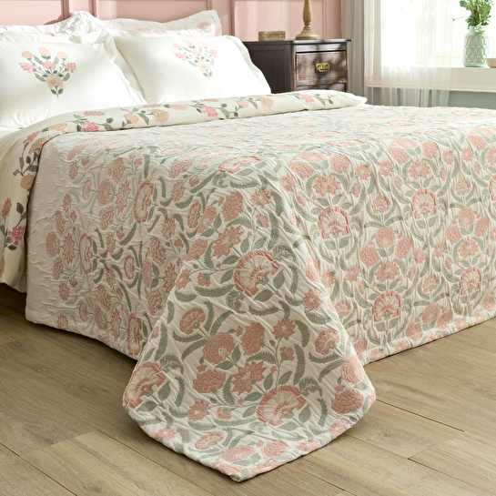 Karaca Home Raveni Düet Nevresim Yatak Örtüsü Seti