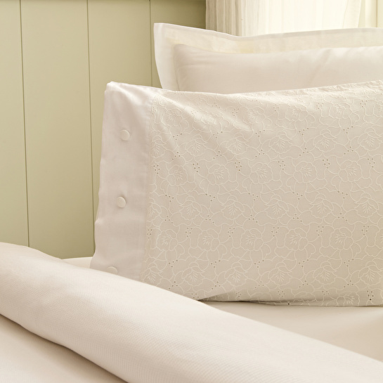 Karaca Home Rivora Nish Set Çift Kişilik Pike Takımı Beyaz