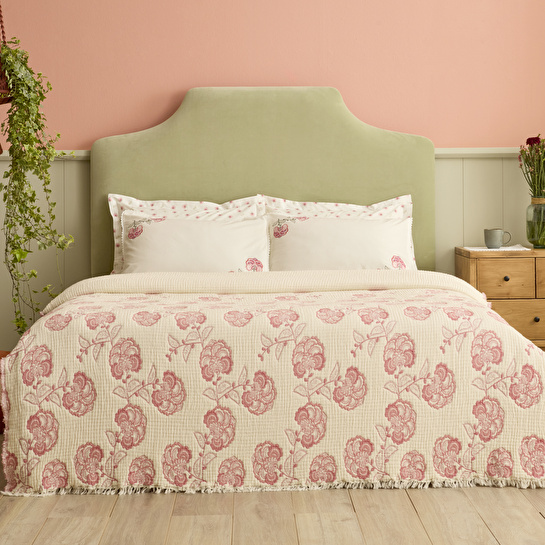 Karaca Home Lioren %100 Pamuk Nish Set Çift Kişilik Pike Takımı Multicolour