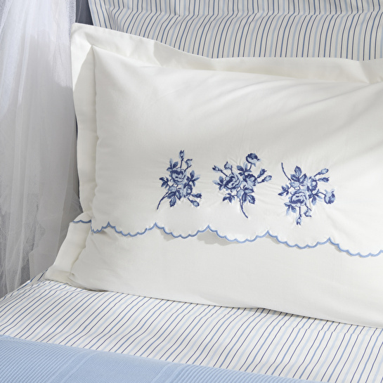 Karaca Home Virelle %100 Pamuk Nish Set Çift Kişilik Pike Takımı Mavi