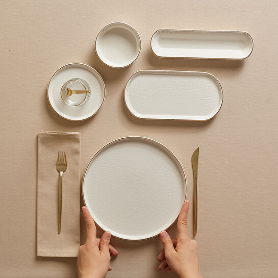 Emsan Komo 32 Parça 6 Kişilik Kahvaltı Takımı Gold