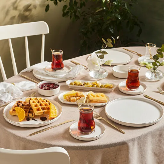 Emsan Komo 32 Parça 6 Kişilik Kahvaltı Takımı Gold