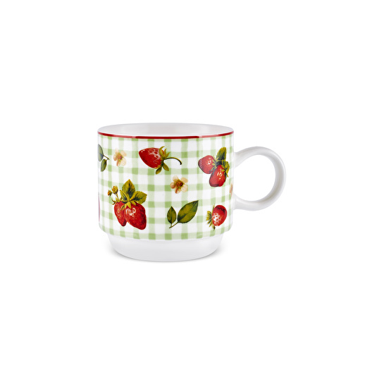 Karaca Fruit Picnic 4 Kişilik Standlı Çay Fincan Takımı 160 ml
