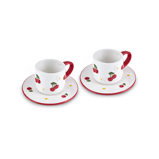 Karaca Cherrybloom 2 Kişilik Kahve Fincan Takımı 100 ml