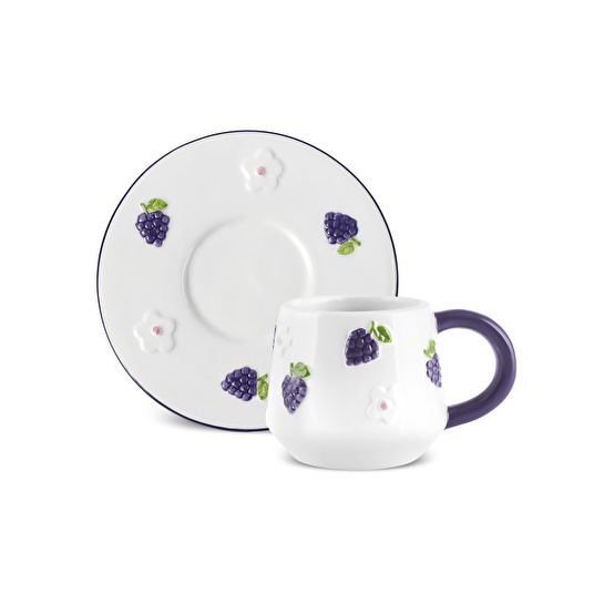Karaca Grapebloom 2 Kişilik Kahve Fincan Takımı 100 ml