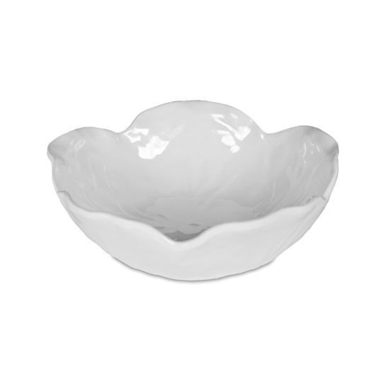 Baci Milano Botanica Çiçek Desenli Melamin Beyaz Çukur Tabak 18 cm