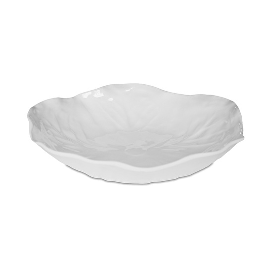 Baci Milano Botanica Çiçek Desenli Melamin Beyaz Salata Kasesi 34 cm