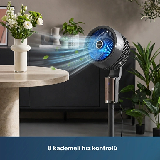 Homend Fanomen 9014H Uzaktan Kumandalı LED Işıklı Vantilatör