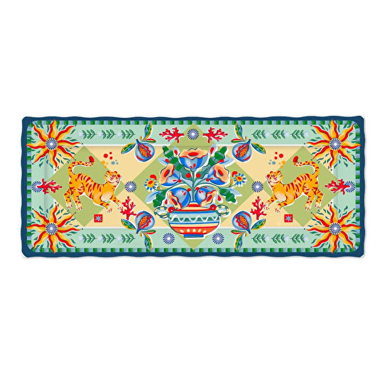 Baci Milano Dolce Far Niente Melamin Dikdörtgen Tepsi 48 cm