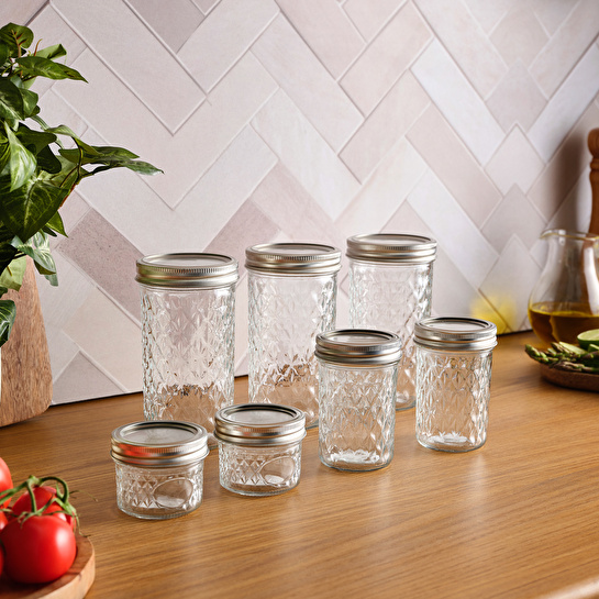 Karaca x Refika Baklava Desen Boyunsuz Kavanoz 7'li Set