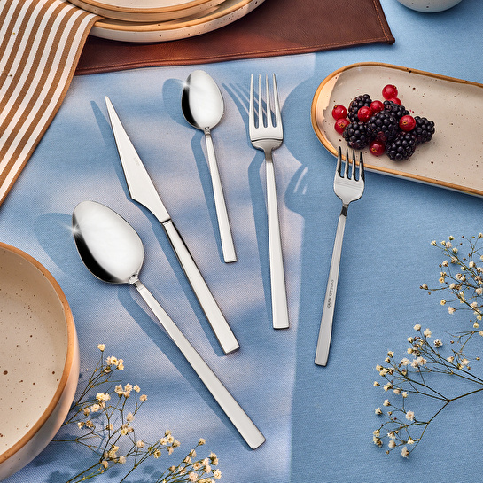 Emsan Paradiso Platin 12 Kişilik 60 Parça Çatal Kaşık Bıçak Takımı