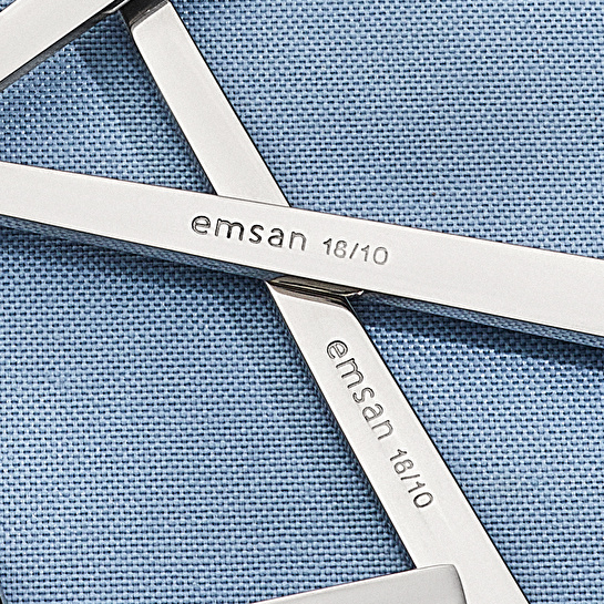 Emsan Paradiso Platin 12 Kişilik 60 Parça Çatal Kaşık Bıçak Takımı