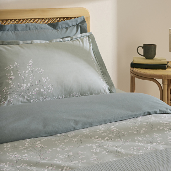 Karaca Home Linaria %100 Pamuk Çift Kişilik Nevresim Pike Takımı Mint