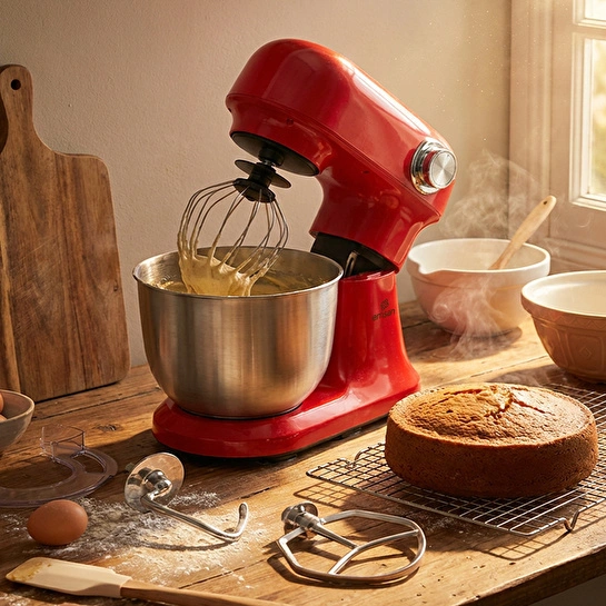 Emsan Bella Gusto Pro Stand Mikser Kırmızı 1500W